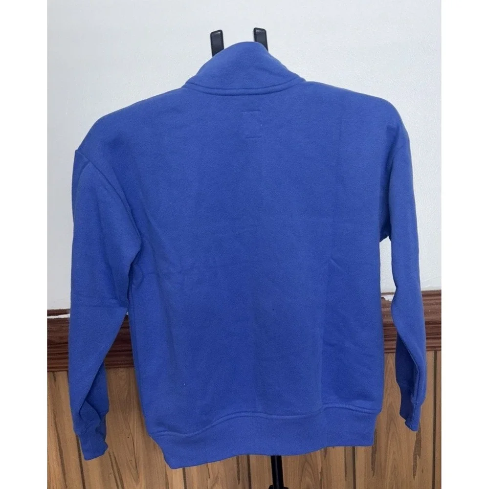 GAP Kids Zip Knit Sweater Blue Pullover Size Large